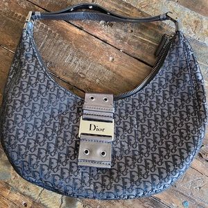 Christian Dior monogram canvas and leather bag